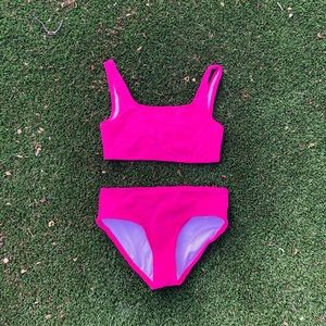 Size XS-XXS neon pink swimsuit
